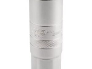 Draper 1/2" Drive Satin Chrome Hexagon Spark Plug Socket 3/8" 12mm