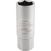 Draper 1/2" Drive Satin Chrome Hexagon Spark Plug Socket 3/8" 12mm