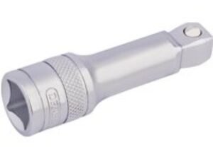 Draper 1/2" Drive Satin Chrome Wobble Socket Extension Bar 1/2" 75mm