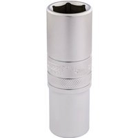 Draper 1/2" Drive Satin Finish Deep Hexagon Socket Metric 1/2" 18mm