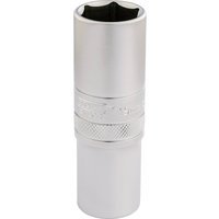 Draper 1/2" Drive Satin Finish Deep Hexagon Socket Metric 1/2" 19mm