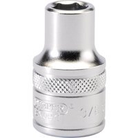 Draper 1/2" Drive Satin Finish Hexagon Socket Imperial 1/2" 3/8