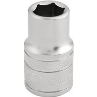 Draper 1/2" Drive Satin Finish Hexagon Socket Metric 1/2" 12mm