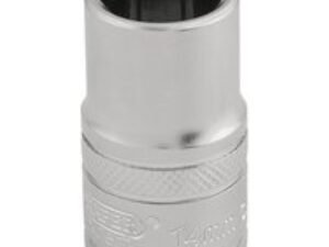 Draper 1/2" Drive Satin Finish Hexagon Socket Metric 1/2" 14mm