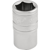 Draper 1/2" Drive Satin Finish Hexagon Socket Metric 1/2" 15mm