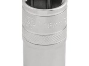 Draper 1/2" Drive Satin Finish Hexagon Socket Metric 1/2" 16mm