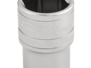 Draper 1/2" Drive Satin Finish Hexagon Socket Metric 1/2" 20mm
