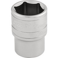 Draper 1/2" Drive Satin Finish Hexagon Socket Metric 1/2" 20mm