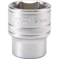 Draper 1/2" Drive Satin Finish Hexagon Socket Metric 1/2" 23mm