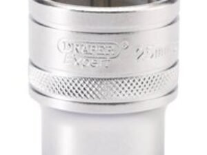 Draper 1/2" Drive Satin Finish Hexagon Socket Metric 1/2" 25mm