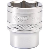 Draper 1/2" Drive Satin Finish Hexagon Socket Metric 1/2" 25mm