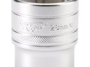 Draper 1/2" Drive Satin Finish Hexagon Socket Metric 1/2" 28mm