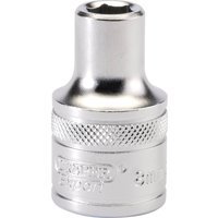 Draper 1/2" Drive Satin Finish Hexagon Socket Metric 1/2" 8mm