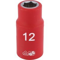 Draper 1/2" Drive VDE Fully Insulated Hexagon Socket Metric 1/2" 12mm
