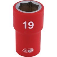 Draper 1/2" Drive VDE Fully Insulated Hexagon Socket Metric 1/2" 19mm