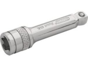 Draper 1/4" Drive Polished Chrome Wobble Socket Extension Bar 1/4" 50mm