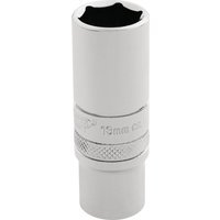 Draper 1/4" Drive Polished Finish Hi Torq Deep Hexagon Socket Metric 1/4" 13mm