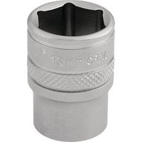Draper 1/4" Drive Satin Finish Hexagon Socket Metric 1/4" 13mm