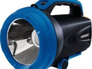 Draper 20w CREE LED Rechargeable Spotlight Torch Blue