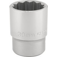 Draper 3/4" Drive Polished Finish Bi Hexagon Socket Metric 3/4" 30mm