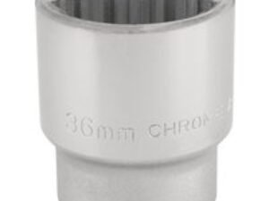 Draper 3/4" Drive Polished Finish Bi Hexagon Socket Metric 3/4" 36mm