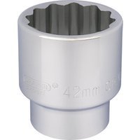 Draper 3/4" Drive Polished Finish Bi Hexagon Socket Metric 3/4" 42mm