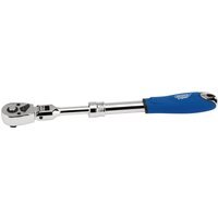 Draper 3/8" Drive 72 Tooth Flexible Head Extending Reversible Ratchet 3/8