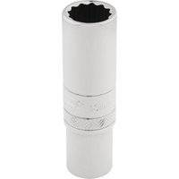 Draper 3/8" Drive Polished Finish Hi-Torq Deep Bi Hexagon Socket Metric 3/8" 12mm