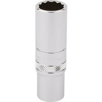 Draper 3/8" Drive Polished Finish Hi-Torq Deep Bi Hexagon Socket Metric 3/8" 14mm