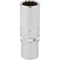Draper 3/8" Drive Polished Finish Hi-Torq Deep Bi Hexagon Socket Metric 3/8" 15mm