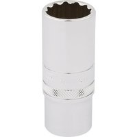 Draper 3/8" Drive Polished Finish Hi-Torq Deep Bi Hexagon Socket Metric 3/8" 19mm