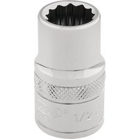 Draper 3/8" Drive Polished Finish Hi Torq Bi Hexagon Socket Imperial 1/2" 1/2