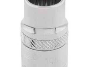 Draper 3/8" Drive Polished Finish Hi Torq Bi Hexagon Socket Metric 3/8" 10mm