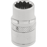 Draper 3/8" Drive Polished Finish Hi Torq Bi Hexagon Socket Metric 3/8" 10mm