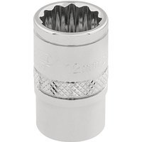 Draper 3/8" Drive Polished Finish Hi Torq Bi Hexagon Socket Metric 3/8" 12mm