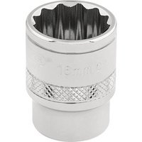 Draper 3/8" Drive Polished Finish Hi Torq Bi Hexagon Socket Metric 3/8" 16mm