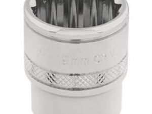 Draper 3/8" Drive Polished Finish Hi Torq Bi Hexagon Socket Metric 3/8" 19mm