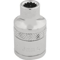 Draper 3/8" Drive Polished Finish Hi Torq Bi Hexagon Socket Metric 3/8" 6mm