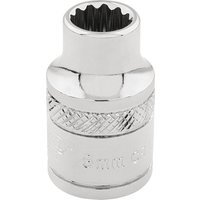 Draper 3/8" Drive Polished Finish Hi Torq Bi Hexagon Socket Metric 3/8" 8mm