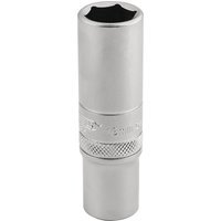 Draper 3/8" Drive Satin Finish Deep Hexagon Socket Metric 3/8" 13mm