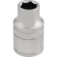 Draper 3/8" Drive Satin Finish Hexagon Socket Imperial 3/8" 5/16