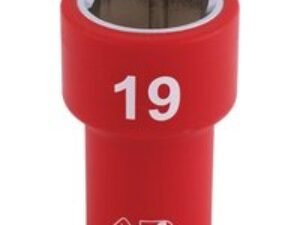 Draper 3/8" Drive VDE Fully Insulated Hexagon Socket Metric 3/8" 19mm