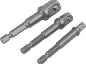 Draper 3 Piece 1/4" Hex to Square Drive Adaptor Set
