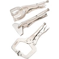 Draper 3 Piece Self Grip Sheet Metal and Welding Clamp Set