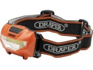 Draper 3W COB LED Head Torch Orange