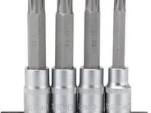 Draper 4 Piece 1/2" Drive Ribe Socket Bit Set 1/2" 100mm