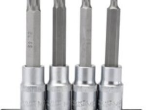 Draper 4 Piece 1/2" Drive Spline Socket Bit Set 1/2" 100mm