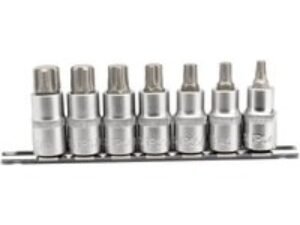 Draper 7 Piece 1/2" Drive Torx Plus Socket Bit Set 1/2" 50mm