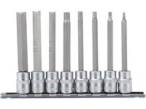 Draper 8 Piece 3/8" Drive Hexagon Socket Bit Set 3/8" 100mm