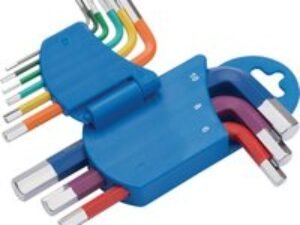 Draper 9 piece Metric Coloured Short Arm Hex Key Set